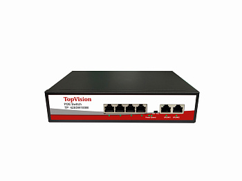 Сетевой коммутатор TP-4265W100M, Switch POE 4-х портовый 100/10MB